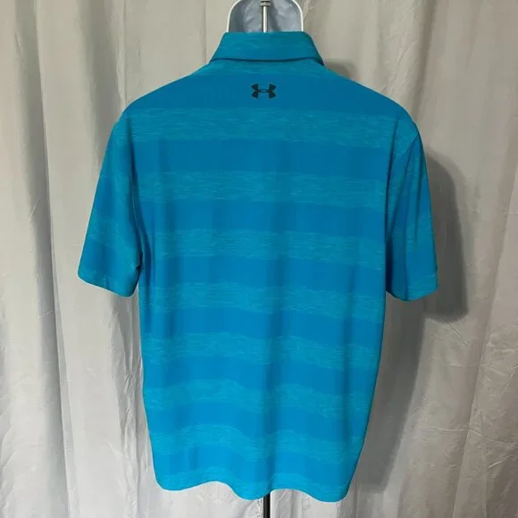 Under Armour Men's lot of 4 multicolored detailed HeatGear golf polo shirts L - Picture 7 of 10